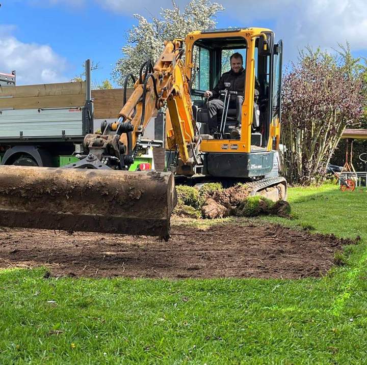 Préparation du terrain avant l’aménagement paysager